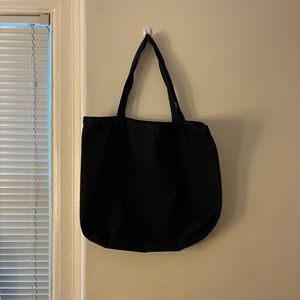 Simple Black Tote Bag